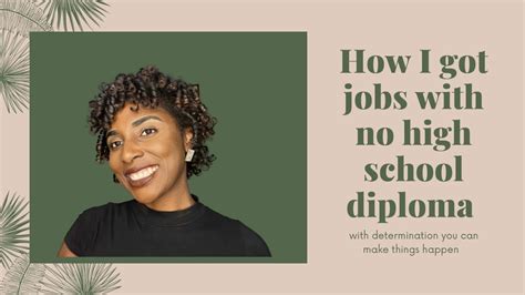 What job options are there for someone without a high school diploma ... - balustradellc