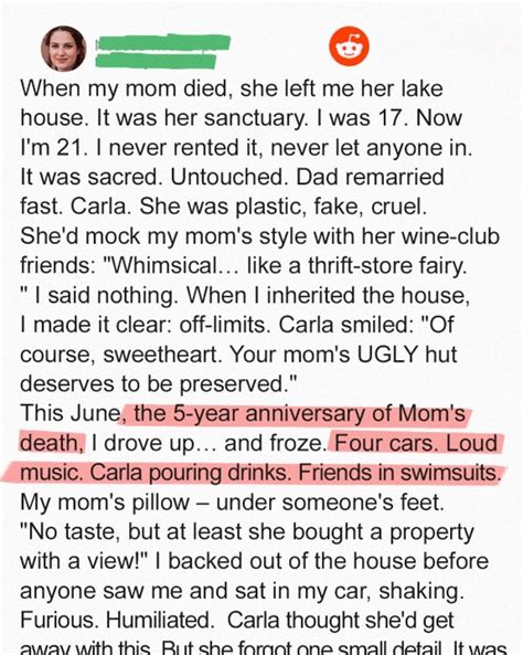 When my stepmother decided to throw a party at my late ... - balustradellc