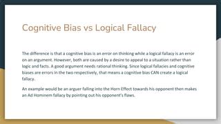 When Reason Goes Wrong: Logical Fallacies and Cognitive Biases in ... - balustradellc