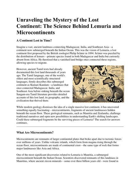 Which Continent is Lost in the World: Unraveling the Mystery of ... - wintechmobiles.com