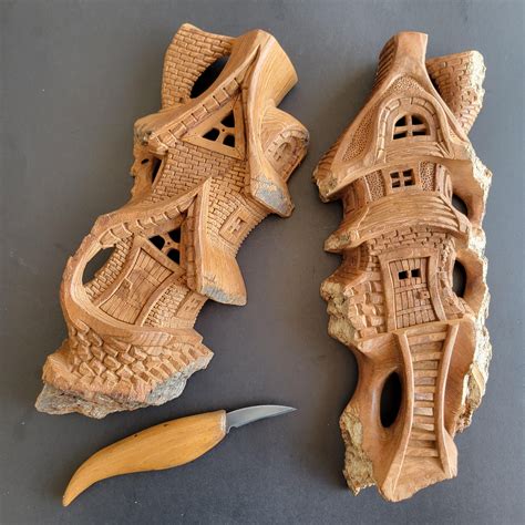 Whimsical Wood Carving - 8 For Sale on 1stDibs - muktibox.com