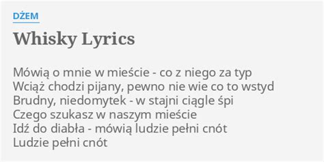 WHISKY LYRICS