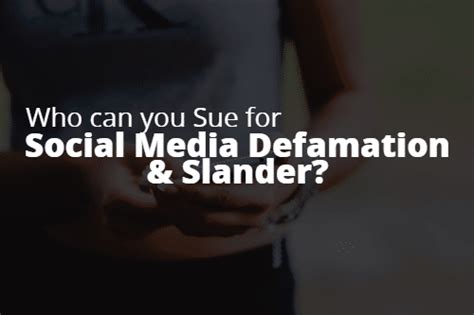 Who Can Sue For Defamation | Digital Media Law Project - DMLP - balustradellc