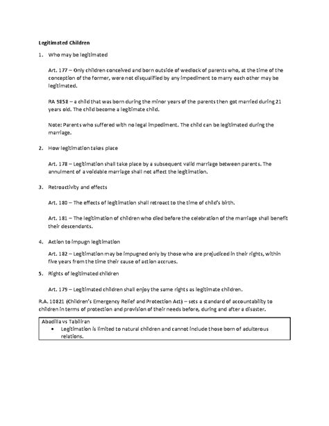 Who May be Legitimated - R.A. No. 9858 | Legitimated Children ... - balustradellc