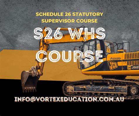 WHS for Statutory Supervisors Training Perth – Mining Schedule 26