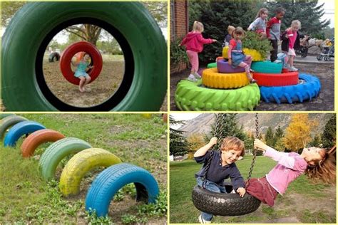 Why and How to Make A DIY Kids Playground Using Old Tires - raincitystudios.com