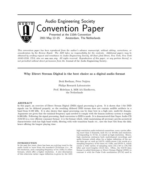 Why Direct Stream Digital is the best choice as a - balustradellc