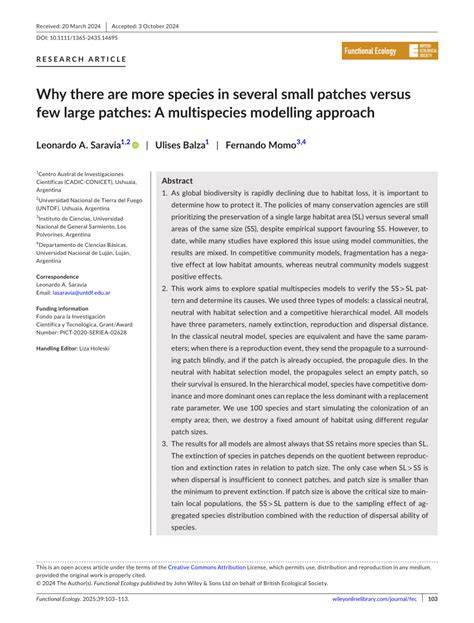 Why there are more species in several small patches versus few large ... - raincitystudios.com