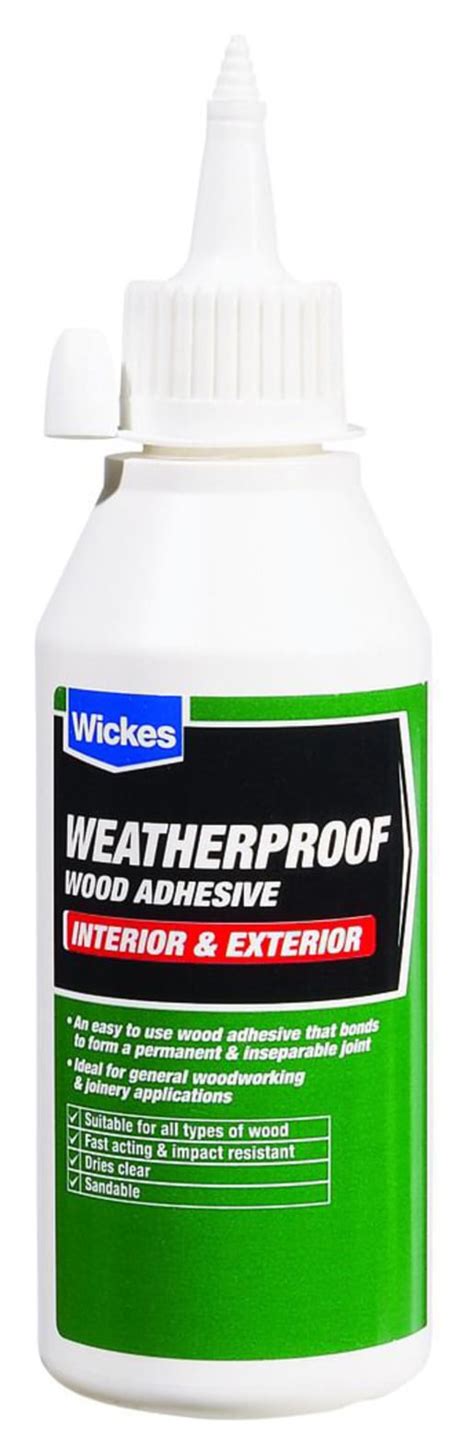 Wickes Weatherproof Wood Adhesive - 250ml | Wickes.co.uk - balustradellc