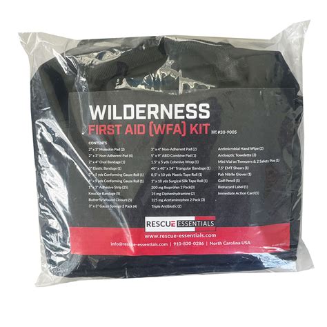 Wilderness First Aid (WFA) Kit - Rescue Essentials - balustradellc