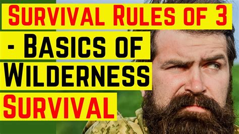 Wilderness Survival Rules of 3 - Air, Shelter, Water - balustradellc