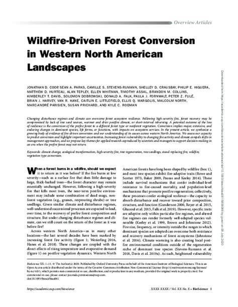 Wildfire-Driven Forest Conversion in Western North … - raincitystudios.com