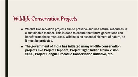 Wildlife Conservation Project: A Vision for the Future - Prezi - muktibox.com