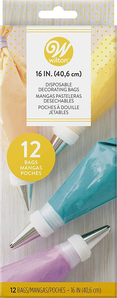 Wilton Disposable 16-Inch Decorating Bags, 12 Pack - raincitystudios.com