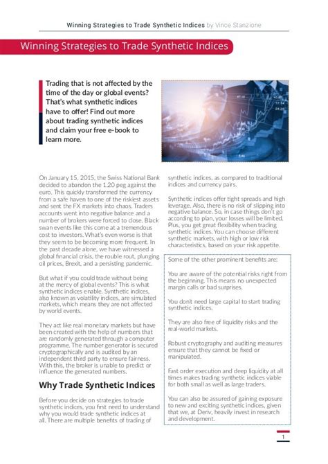 Winning Strategies to Trade Synthetic Indices - balustradellc