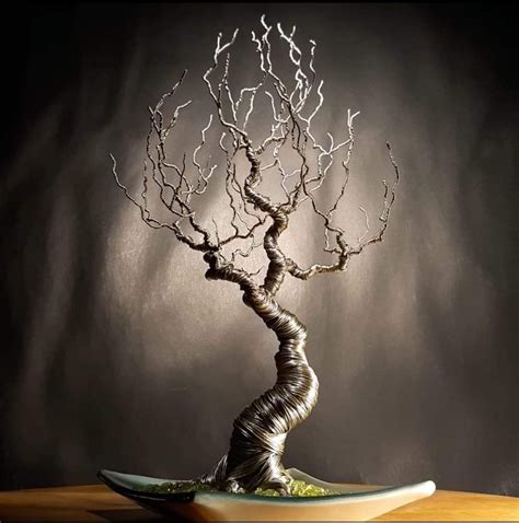 Wire Bonsai sculptures - Bonsai Empire - muktibox.com
