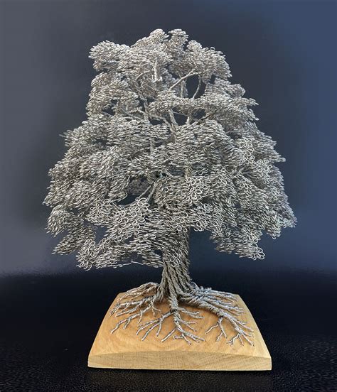 Wire Wood Tree Sculptures - Etsy - muktibox.com