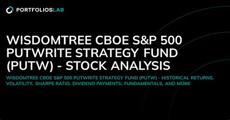 WisdomTree CBOE S&P 500 PutWrite Strategy Fund (PUTW) Sharpe Ratio… - balustradellc