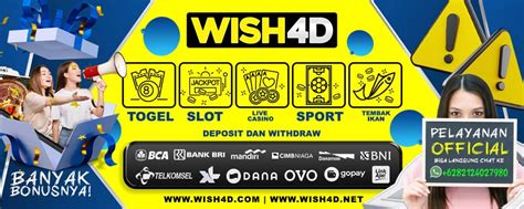 WISH4D TERBARU Daftar Toto Slot Macau 4d & Situs Agen Togel