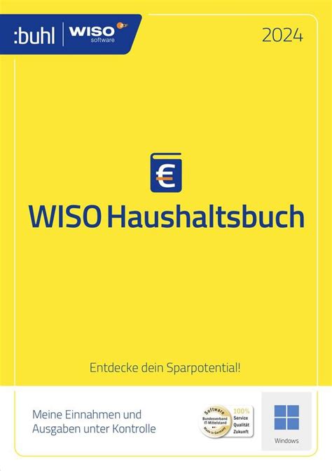 WISO Haushaltsbuch 2024 Full version, 1 licence Windows Finance ...