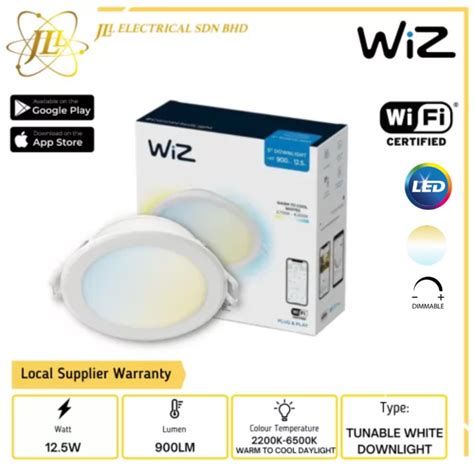 WiZ 12.5W 900LM 2700K TO 6500K 5INCH ROUND DIMMABLE TUNABLE LED SMART ... - balustradellc