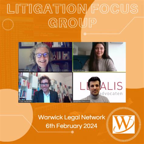 WLN Litigation Focus Group Warwick legal