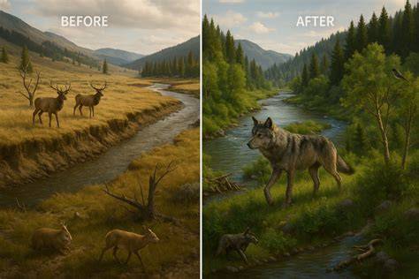 Wolf Reintroduction Changes Yellowstone Ecosystem - raincitystudios.com