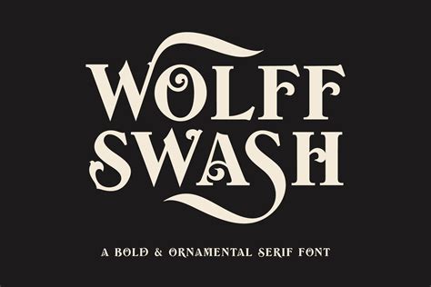 Wolff Swash - Bold Serif Font - muktibox.com