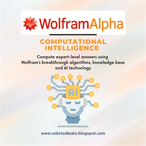 Wolfram|Alpha: Computational Intelligence - balustradellc
