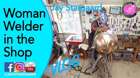 Woman Welder Creating Fine Art Metal Sculpture Fabrication TIG Welding ... - muktibox.com