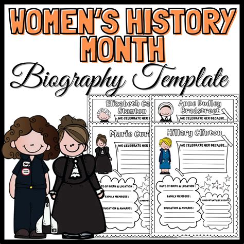 WOMEN'S HISTORY Month BIOGRAPHY Research Project ... - TPT