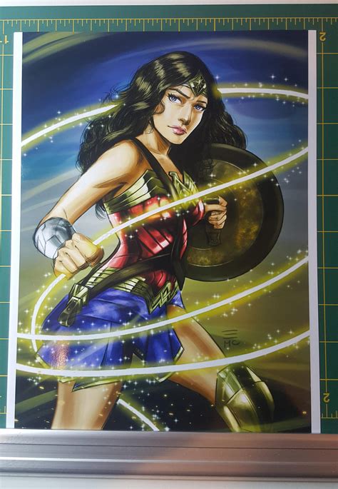 WONDER WOMAN Fine Art DC Comic Original Figurative …