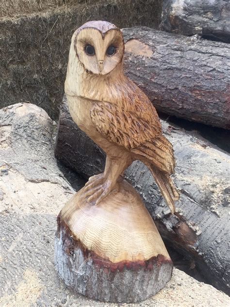 Wood Carved Owls - Etsy - muktibox.com