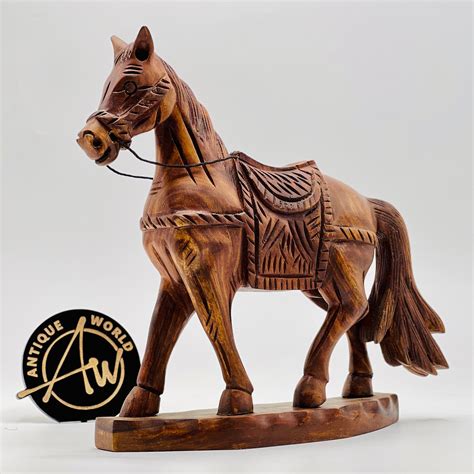 Wood Horse Sculpture - Etsy - muktibox.com