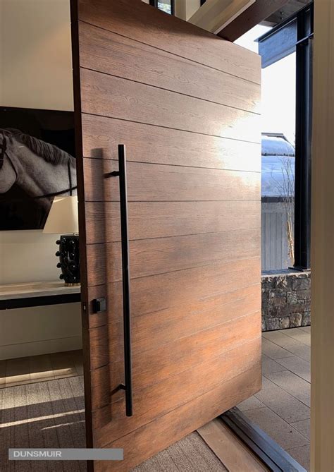 Wood Pivot Doors - Van Acht Doors & Windows - balustradellc