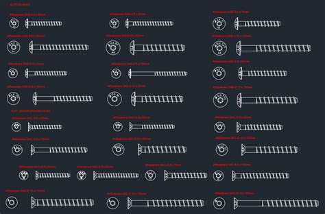 Wood Screws CAD Blocks | Free DWG Download for … - balustradellc