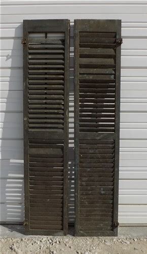 Wood Shutters Lot Victorian Window Louver Plantation Door Mission ... - balustradellc