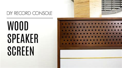 WOOD Speaker Screen | How to Build Record Console … - balustradellc