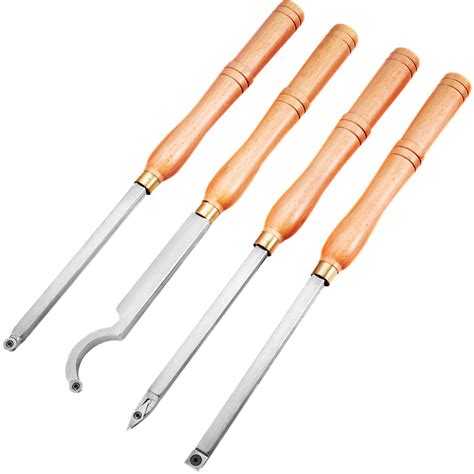 Wood Turning Tools for Lathe 4 PCS Set, Carbide Lathe Tools with ... - balustradellc