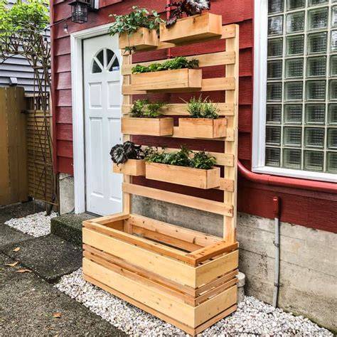 Wood Vertical Garden Planter - Etsy - raincitystudios.com