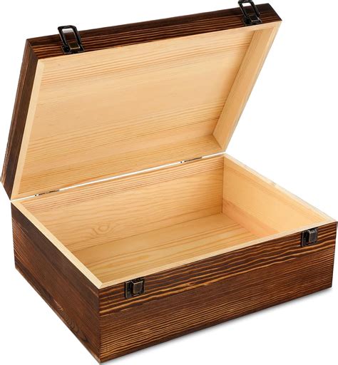 Wooden Box with Lid for Crafts - balustradellc