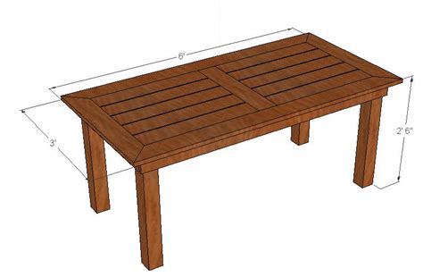 Wooden DIY Outdoor Table Plans for Small Spaces - balustradellc