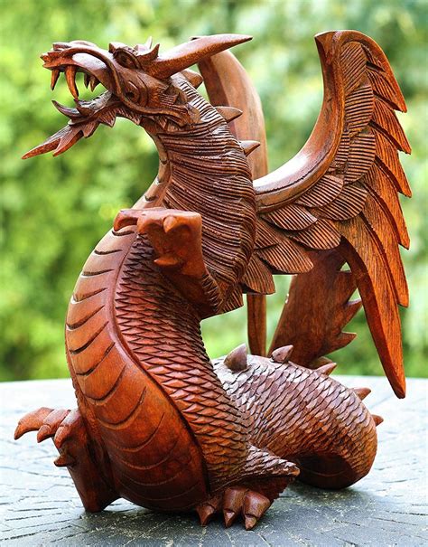Wooden Dragons Decorative Sculptures & Figurines - eBay UK - muktibox.com