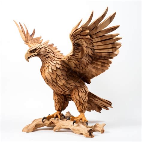 Wooden Eagle Sculpture - Etsy - muktibox.com