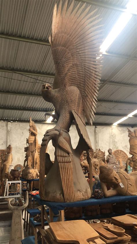Wooden Eagle Statues - eBay - balustradellc