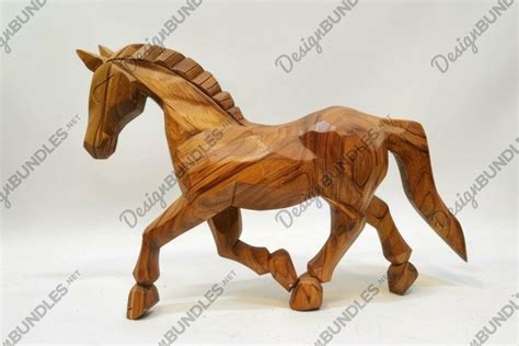 Wooden Horse Sculpture - Etsy - muktibox.com