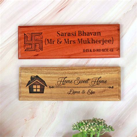 Wooden Nameplates - Natural Personalization - muktibox.com