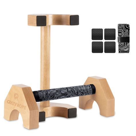Wooden Parallettes Bars – Solid Wood Push Up Bars and ... - Amazon - balustradellc