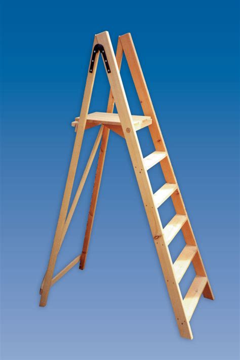 Wooden Step Ladder - Heavy Duty Indoor Emergency Escape Ladder … - balustradellc