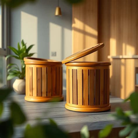 Wooden Trash Bins: Sustainable Style for Modern Spaces - balustradellc